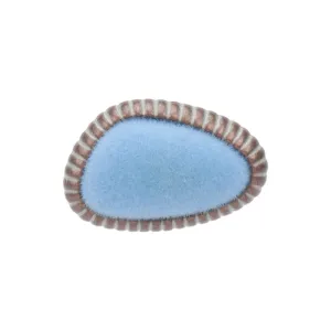 21mm Metal & Colored Flocked Combination Shank Buttons 6pcs