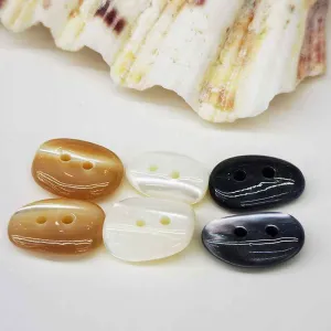 24L (15mm) Irregular-Shape Mother of Pearl Shell Buttons 99 Pack
