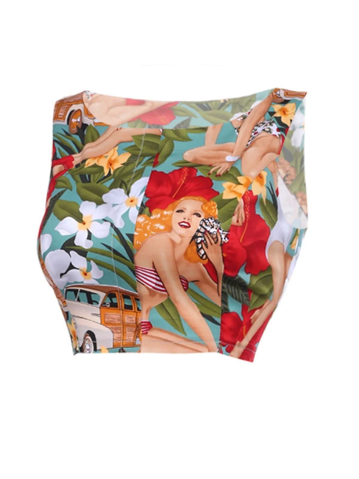 2PCS Année 60 1960s Rétro Top & Jupe Crayon