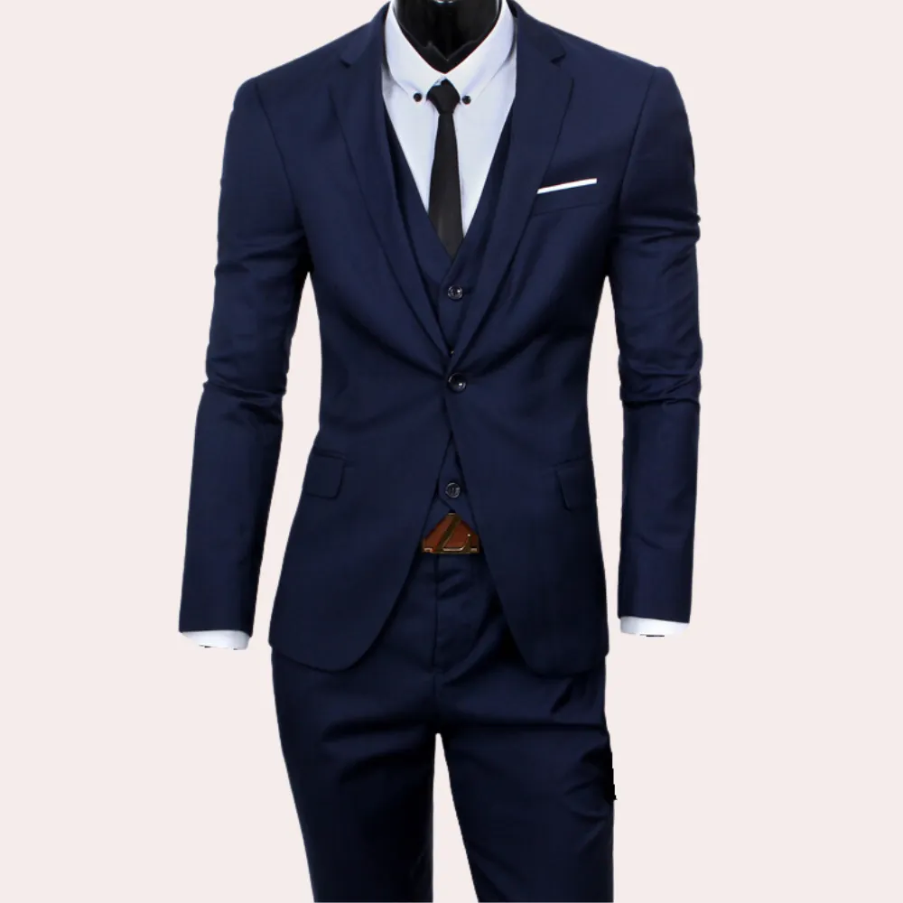 3-piece tailored suit - sophisticated men's formal attire