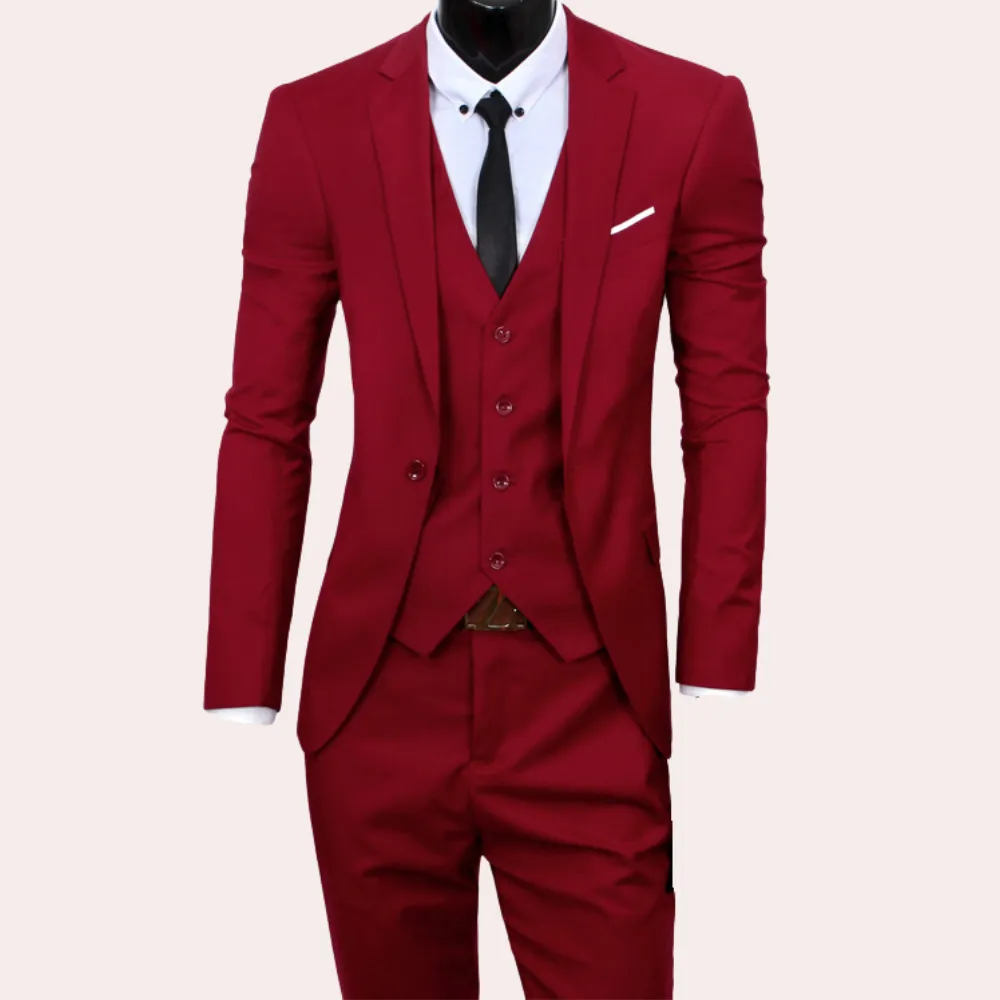 3-piece tailored suit - sophisticated men's formal attire
