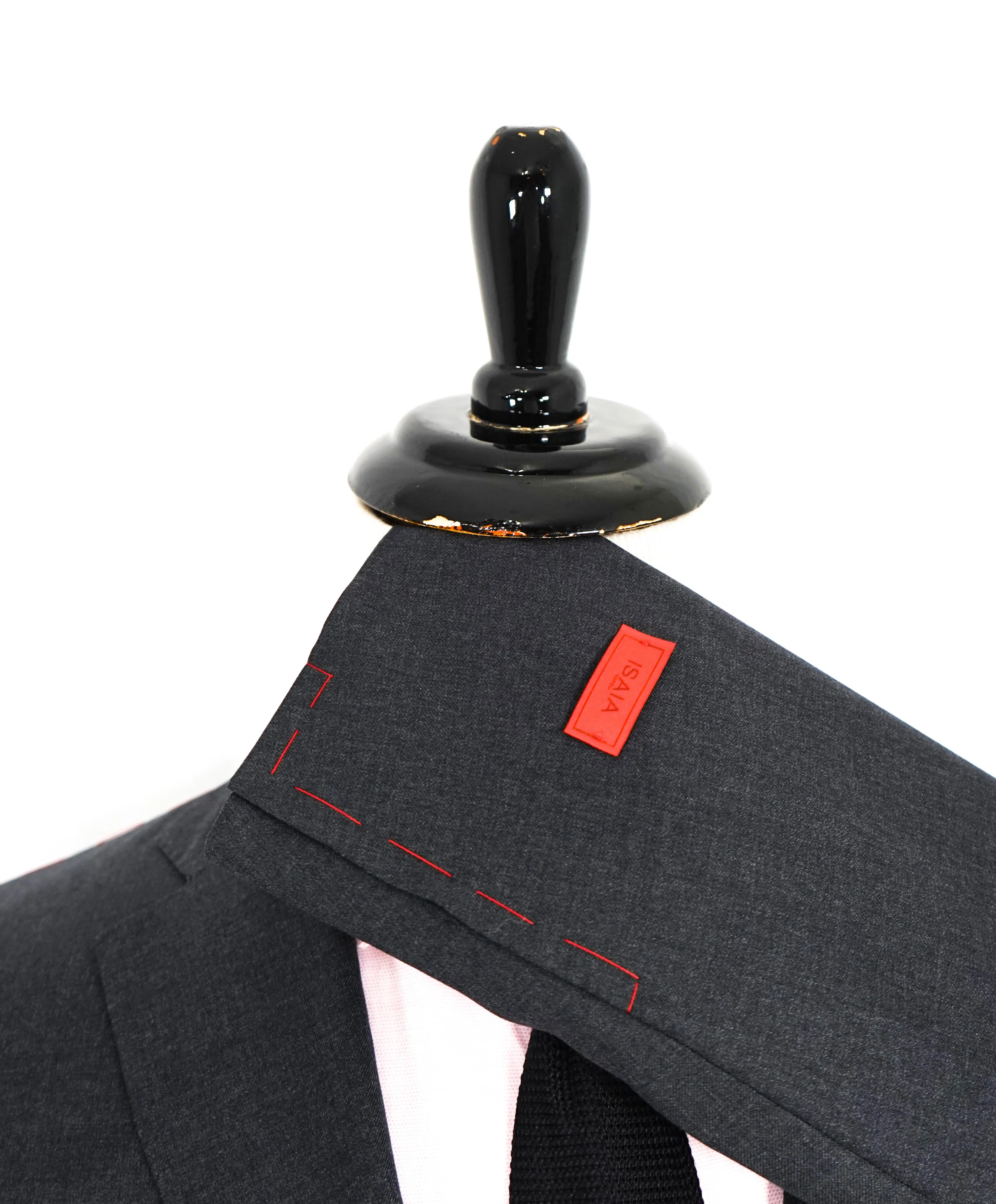 $3,750 ISAIA - Gray "AQUASPIDER" *CLOSET STAPLE* Coral Pin Suit - 40S