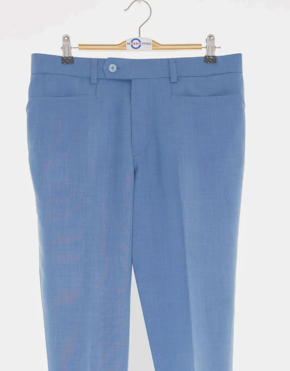 60s Mod Style Pale Blue Suit