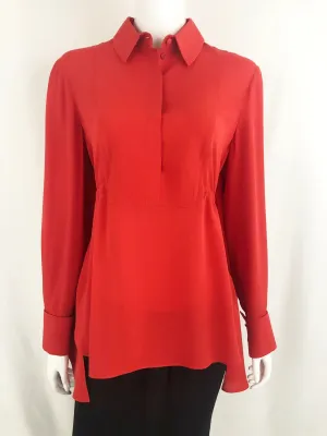 Alexander McQueen Silk Blouse Size 44 It (M/8 Us)