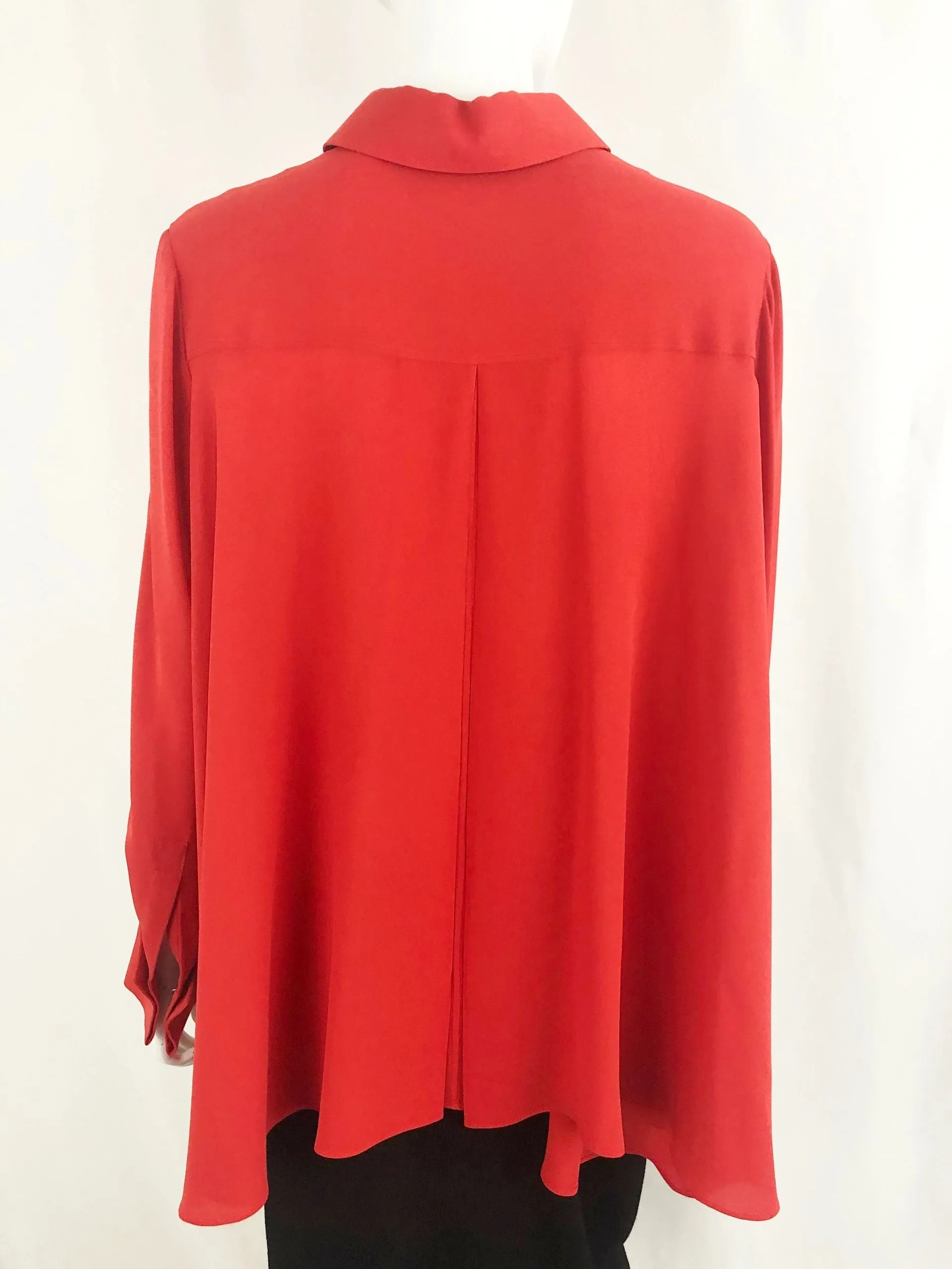 Alexander McQueen Silk Blouse Size 44 It (M/8 Us)