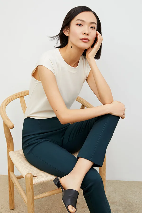 Alina Muscle Tee - Organic Pima Cotton :: Ivory