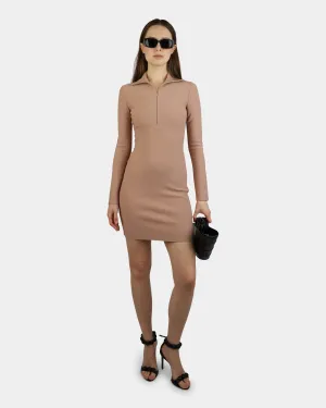 Angie Knit Half Zip Dress