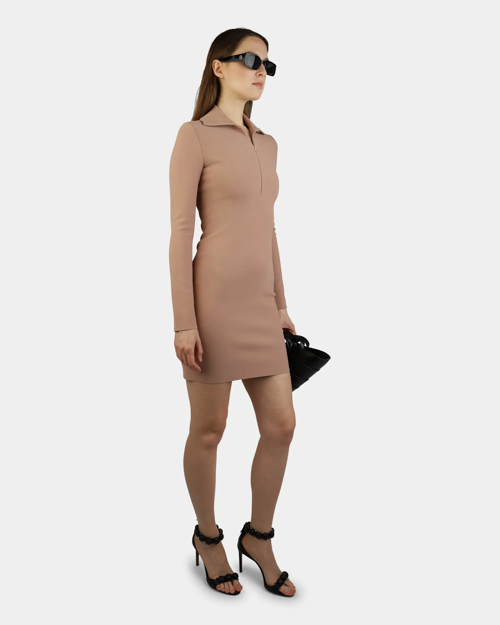Angie Knit Half Zip Dress