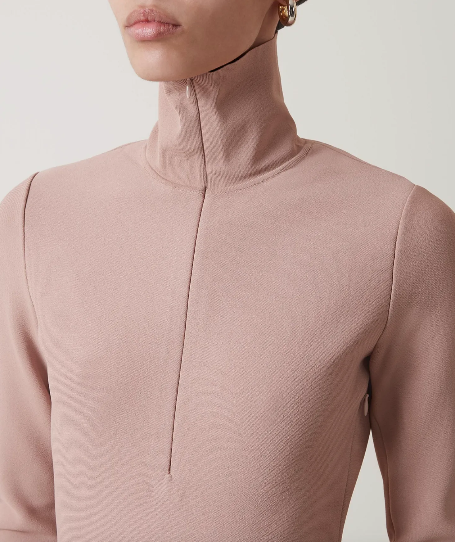 Angie Knit Half Zip Dress