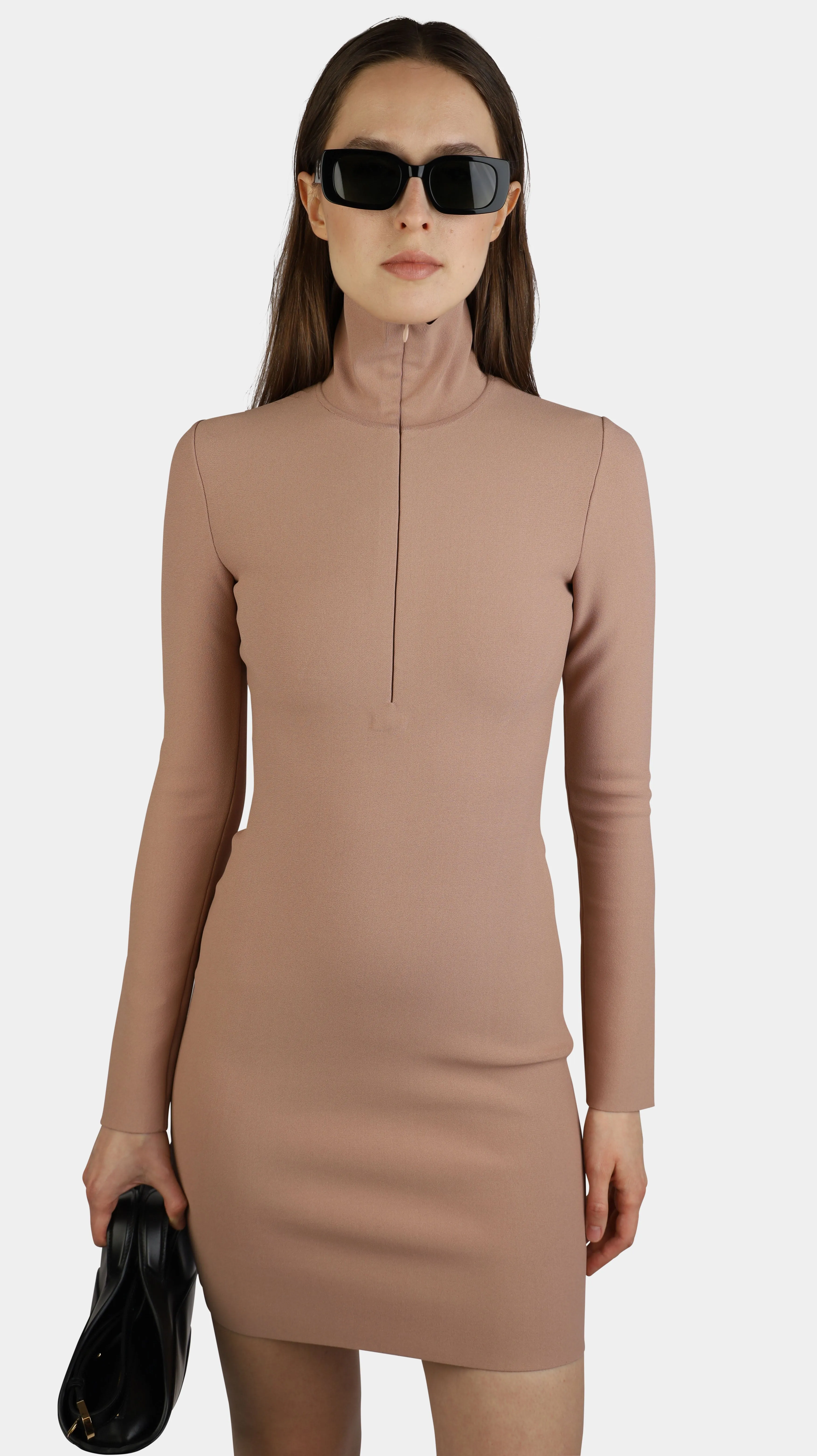 Angie Knit Half Zip Dress