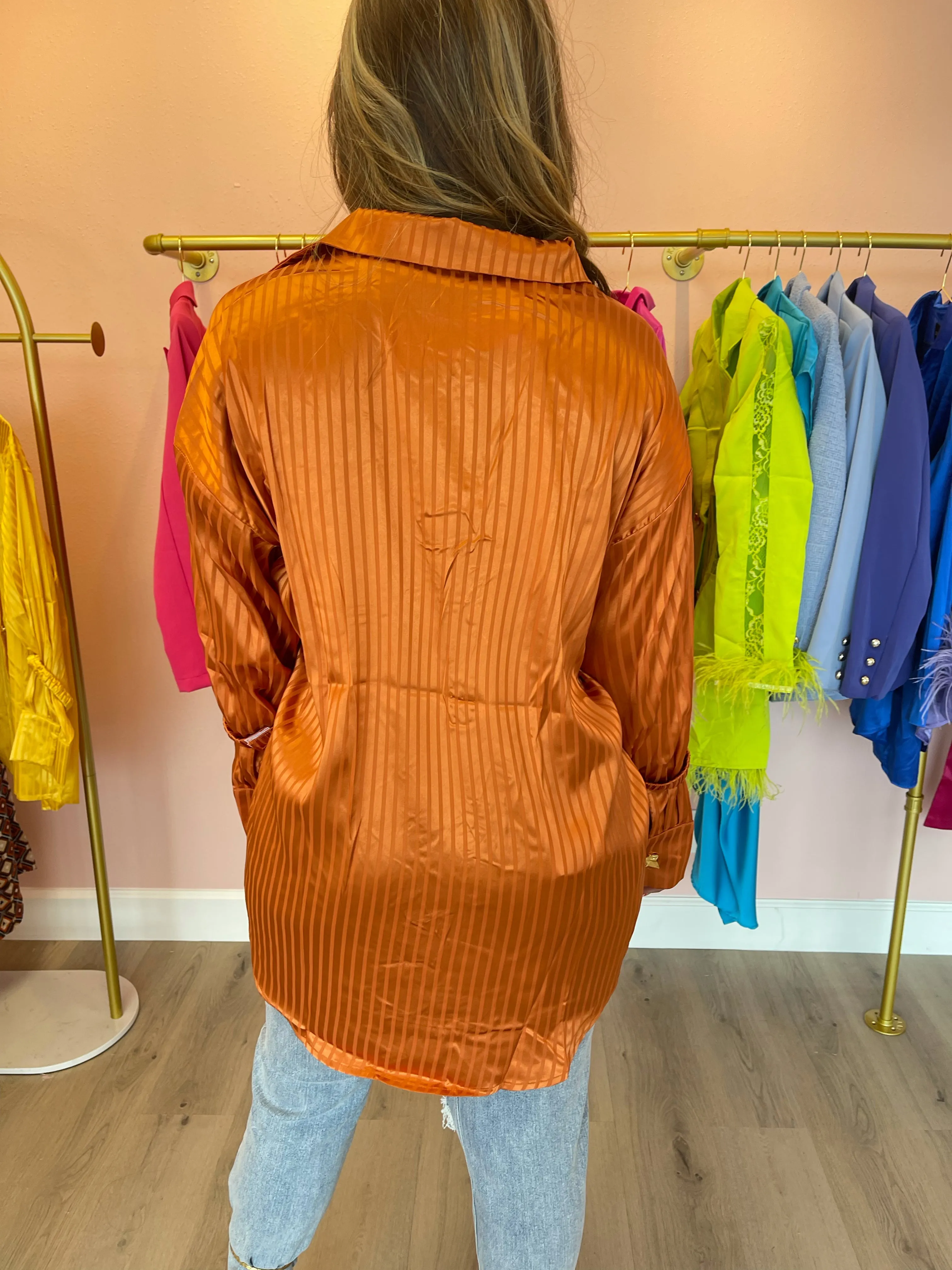 Anya Silk Top (Copper)