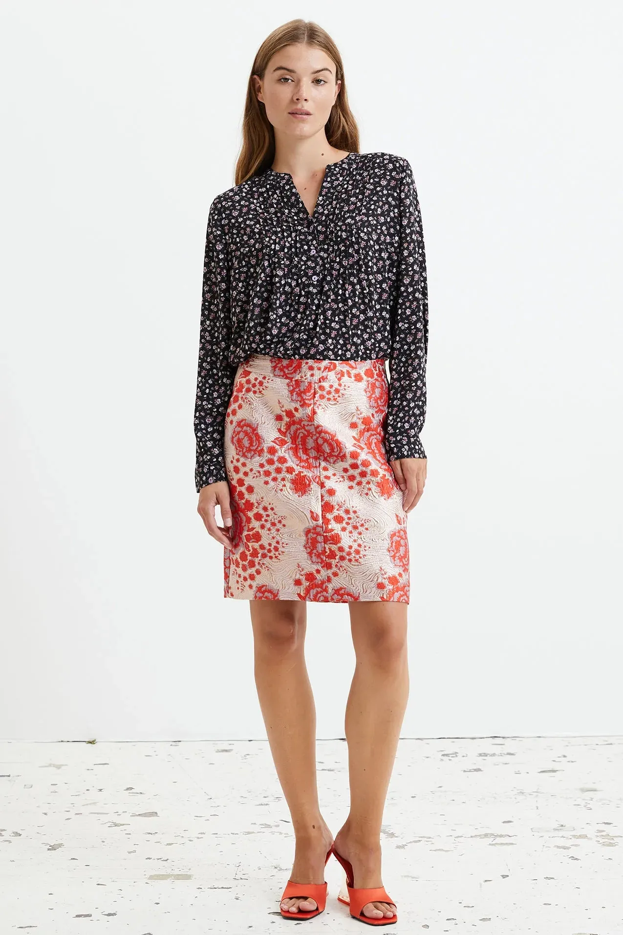 Aqua Skirt - Coral