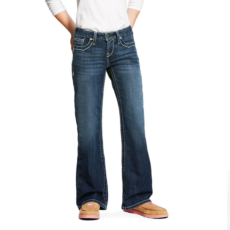 Ariat Girls Real Boot Cut Entwined Dresden