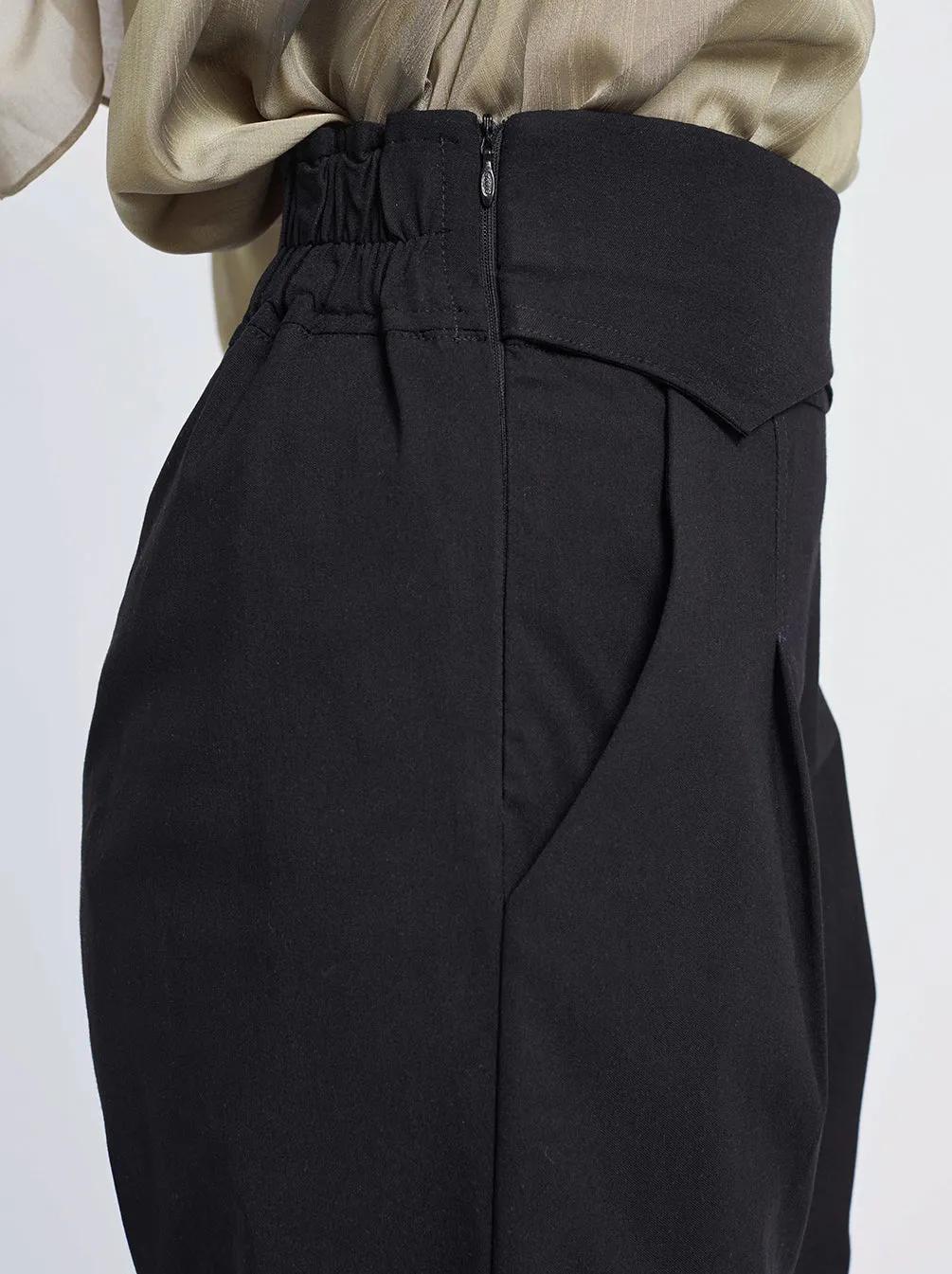 ARISA STRAIGHT LEG PANTS BLACK