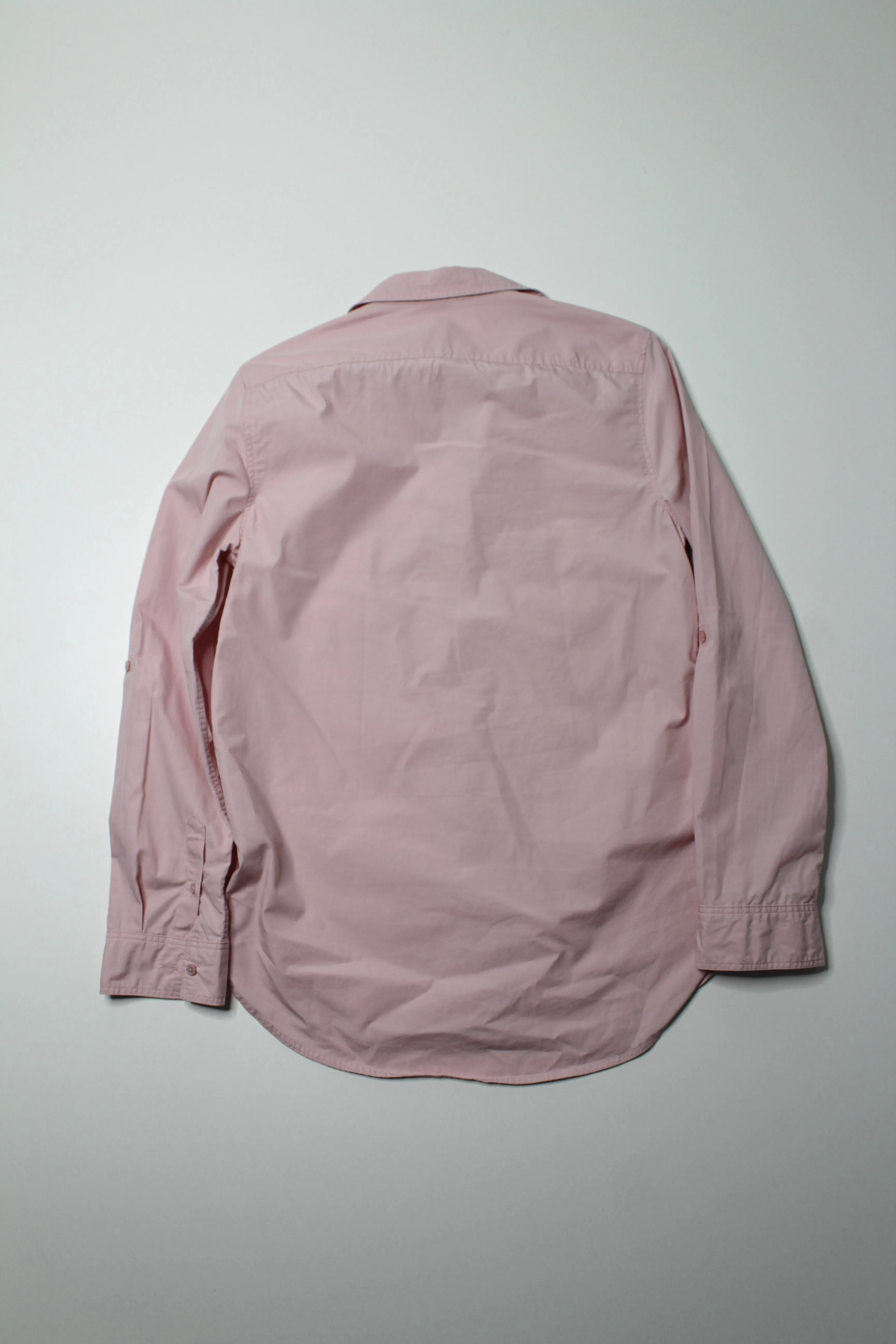 Aritzia Wilfred Free pink button up cotton button up shirt, size xs (oversized fit)