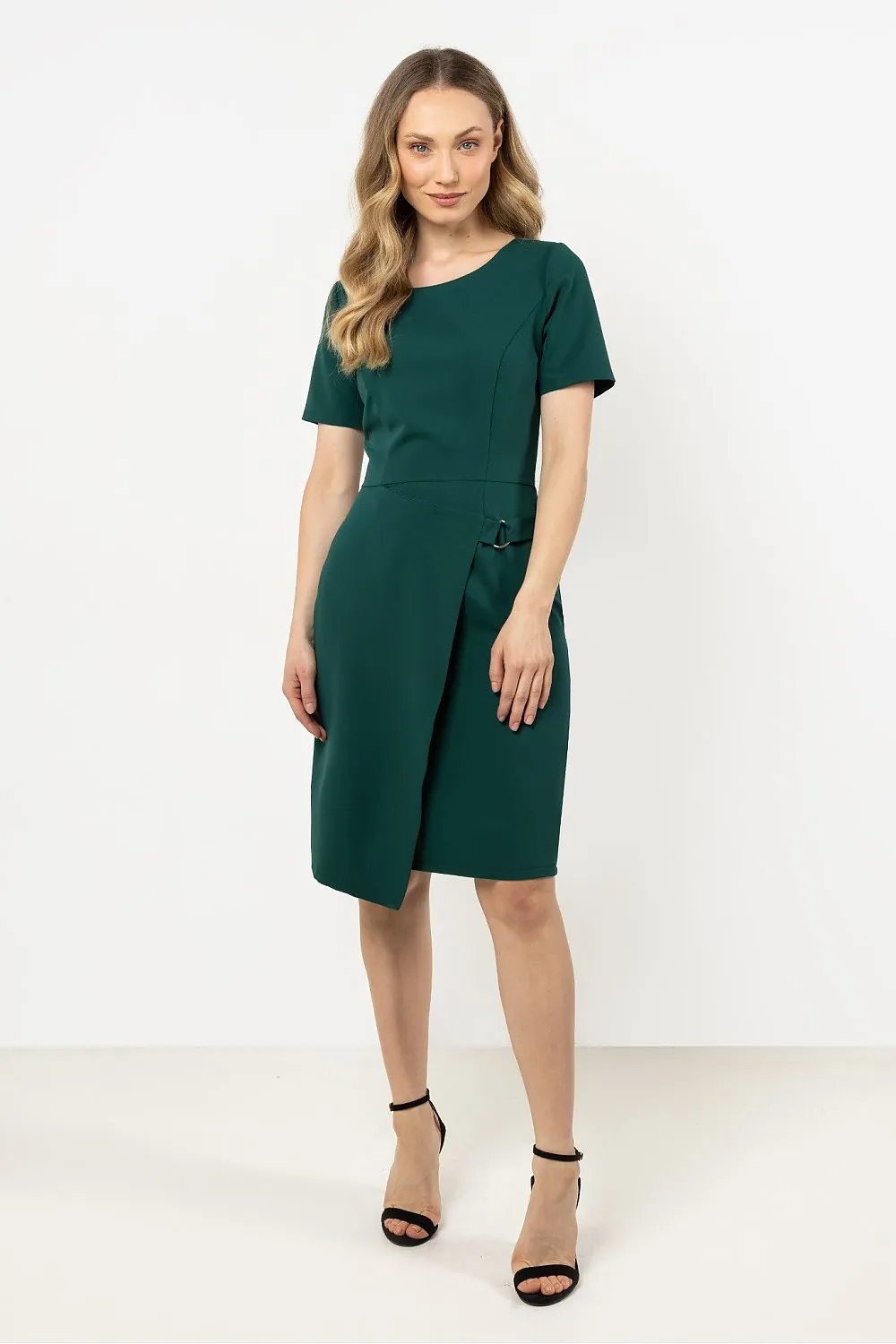 Asymmetrical Hem Fitted Dress