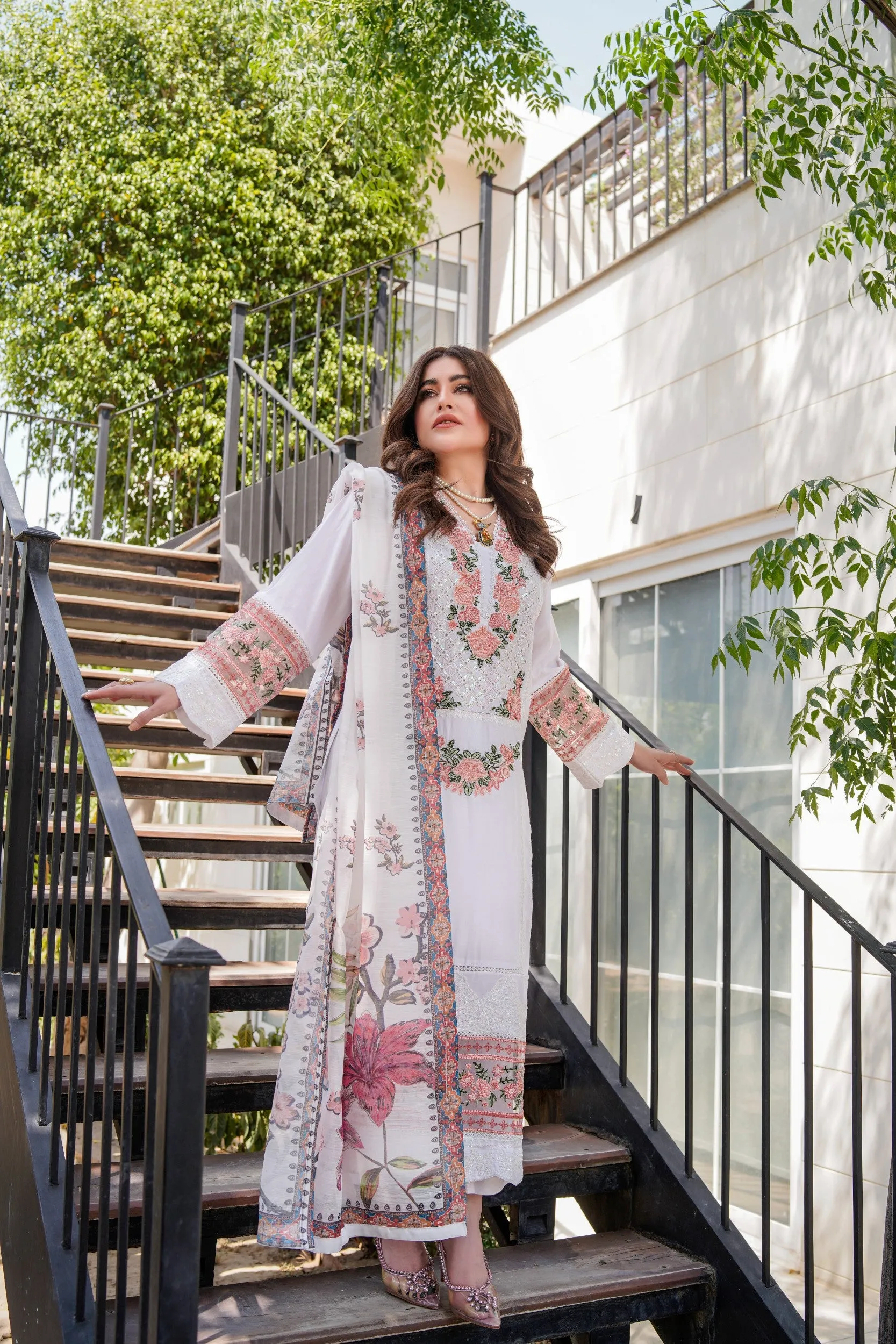 ATR-1131 - Off White - Sehrish B Lux Cotton