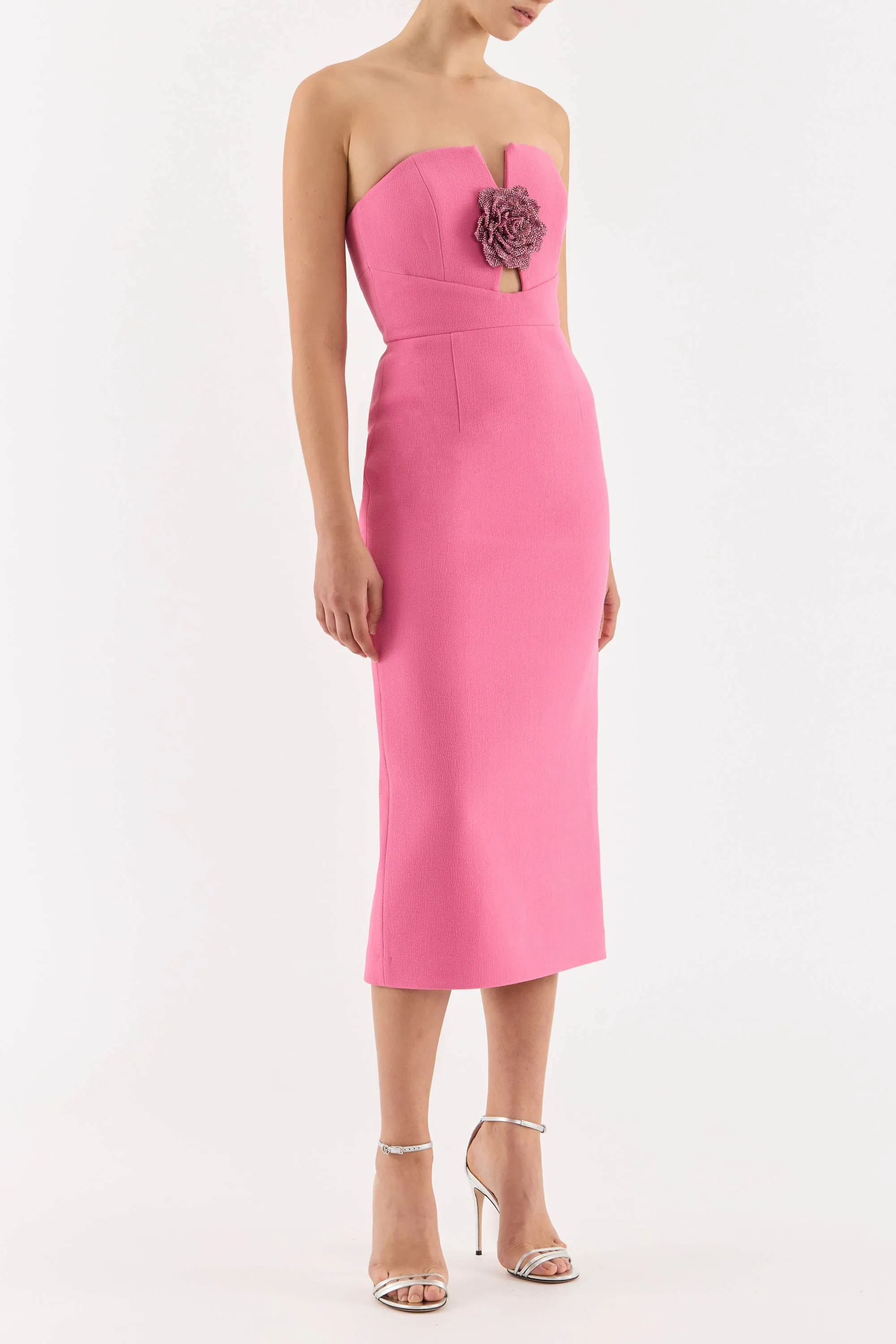Aubree Strapless Midi Dress