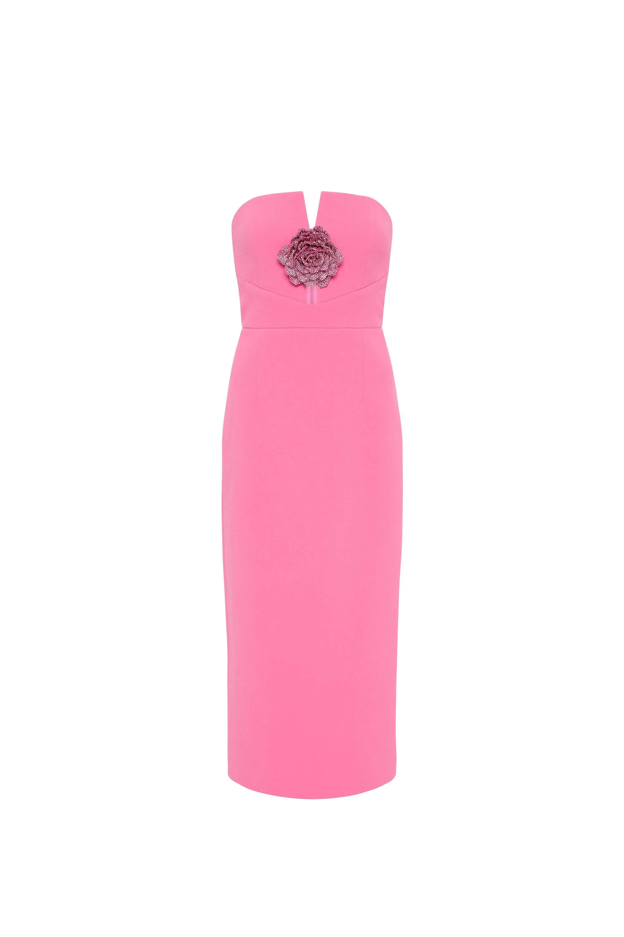 Aubree Strapless Midi Dress
