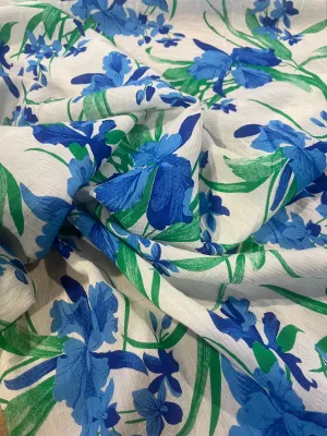 B01 colette 003 viscose with blue/green flowers