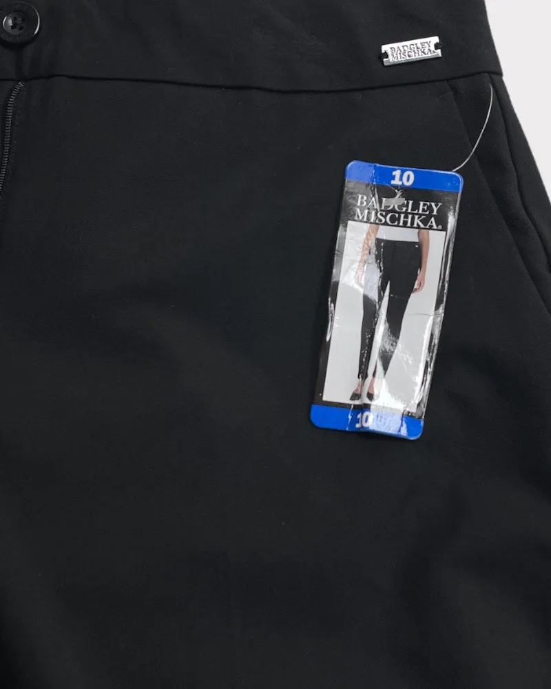 Badley Mischka Black Slim Leg Pants (W31)