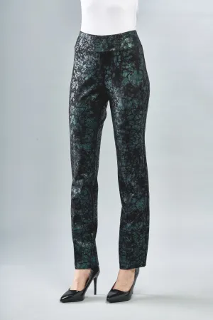 BCP8909PRN Printed Scuba Straight Pants