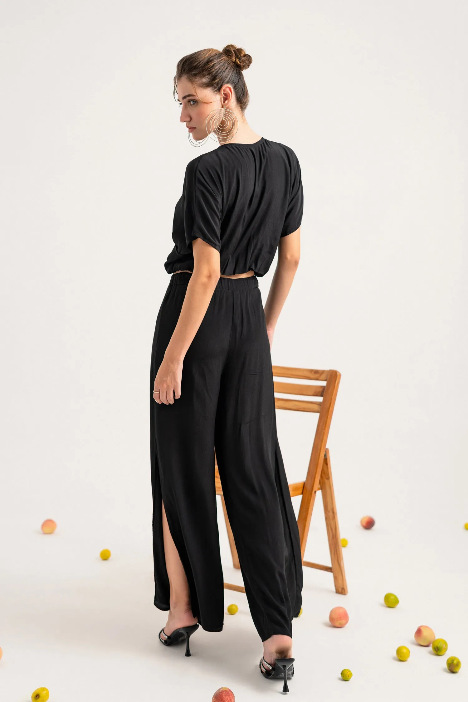 Black Regular Fit Top