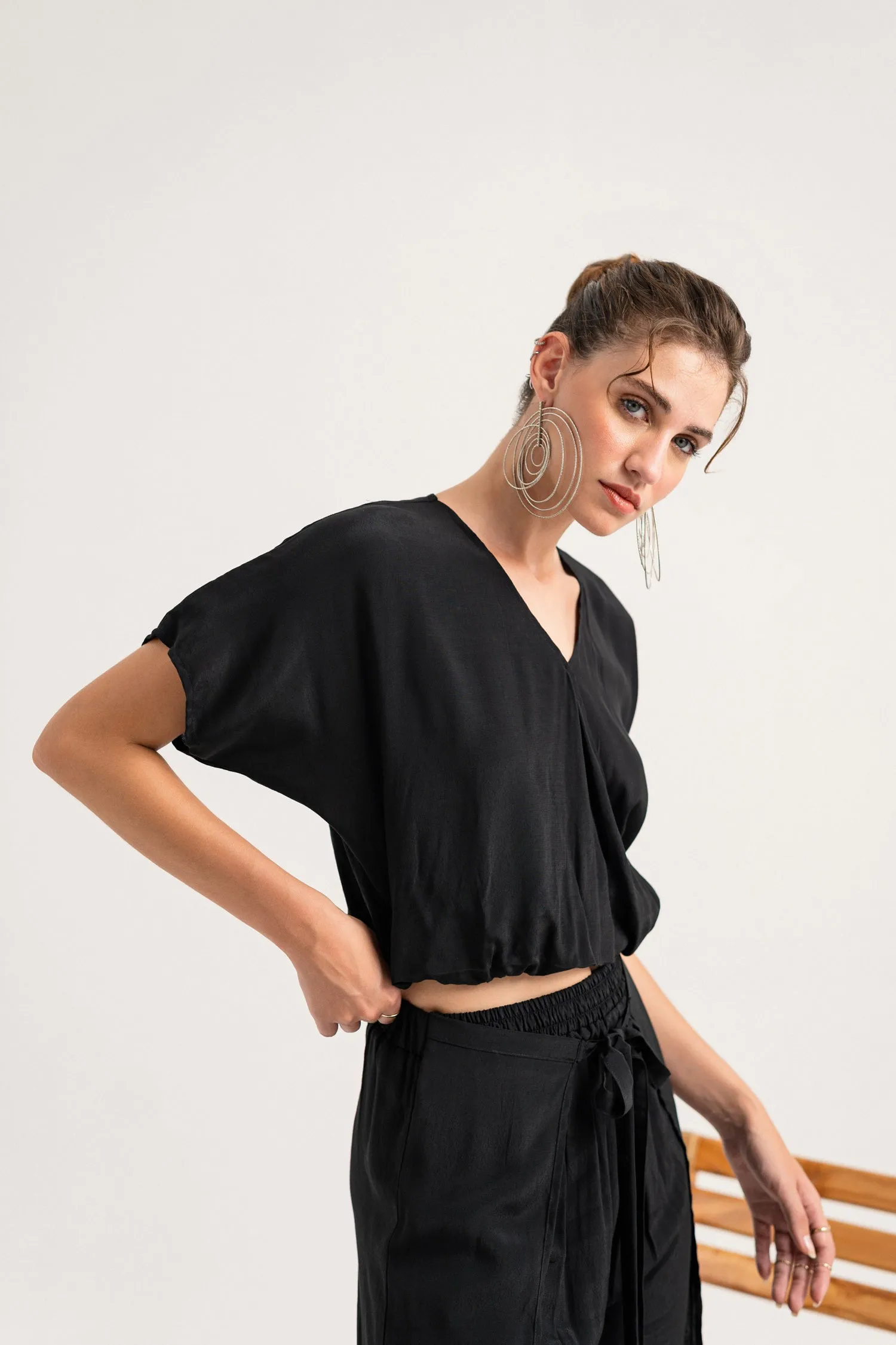 Black Regular Fit Top