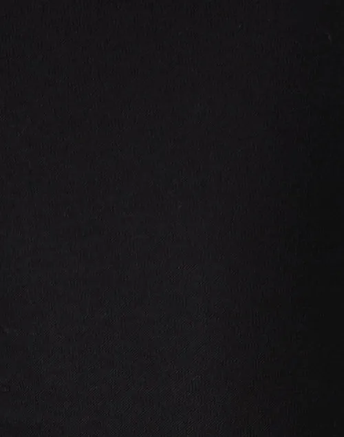 Black Stretch Crepe Slim Ankle Pant