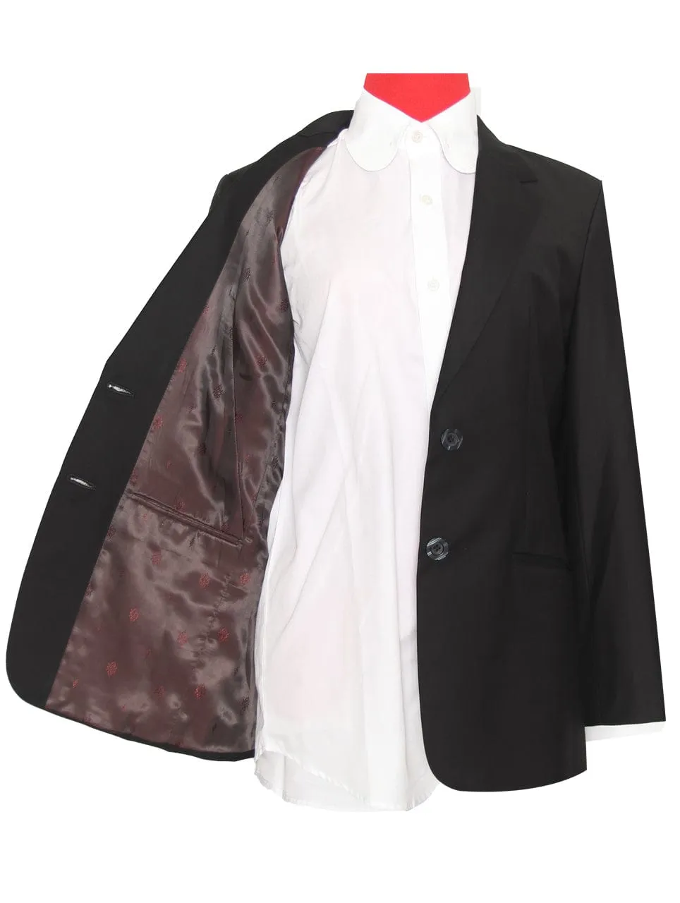 Black Suit| Tailored Black 2 Button Women's Suit