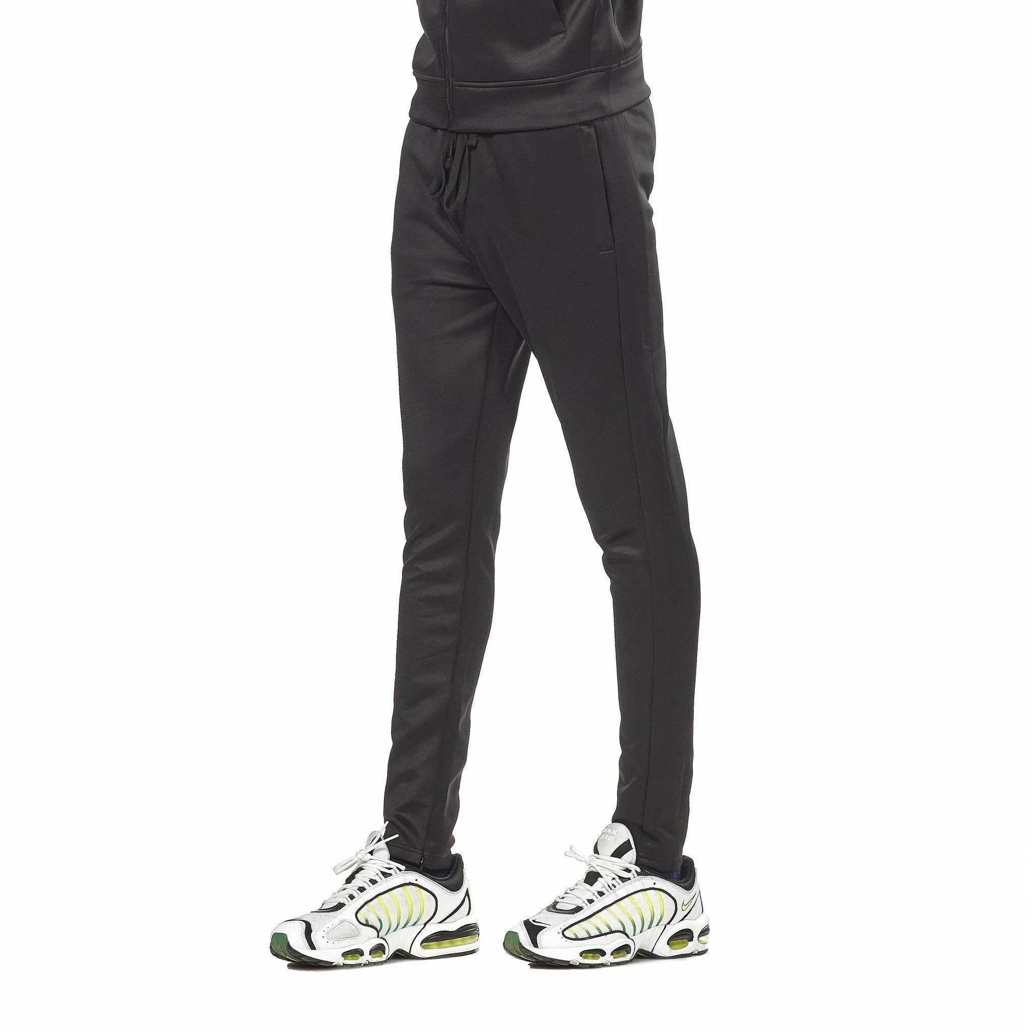 Black Track Pants - Fitted Joggers
