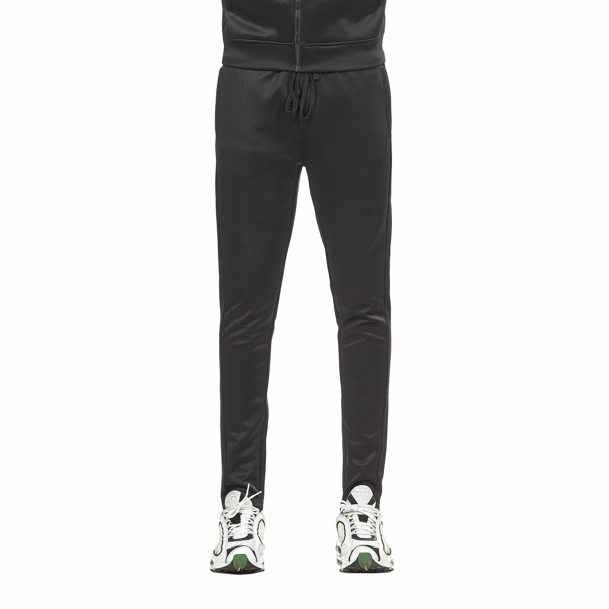 Black Track Pants - Fitted Joggers