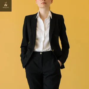 Black Two-Piece Suit for Women | Dressy Pant Suit Set | Women's Wedding & Formal Wear