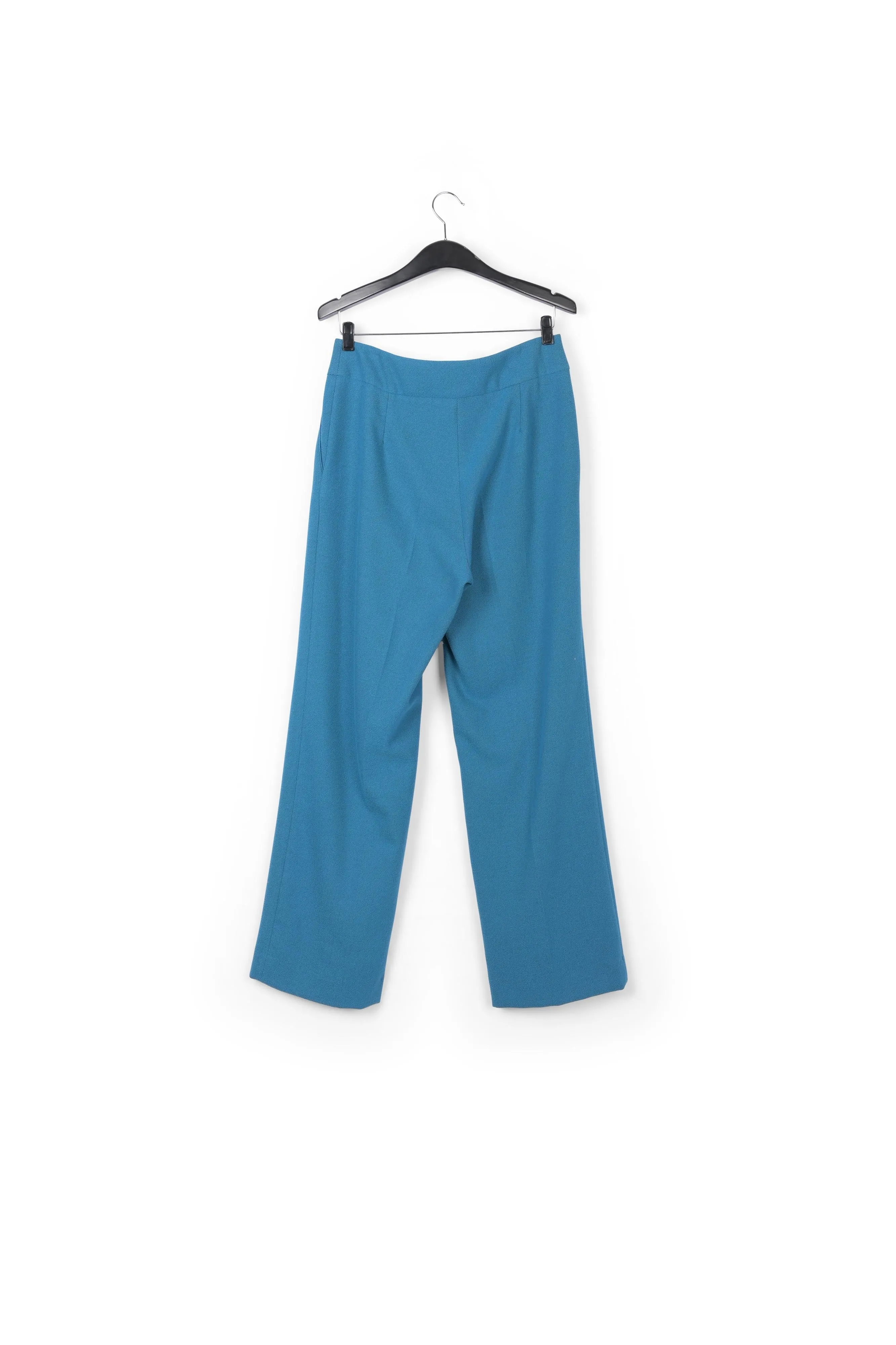 Blue straight-leg pants