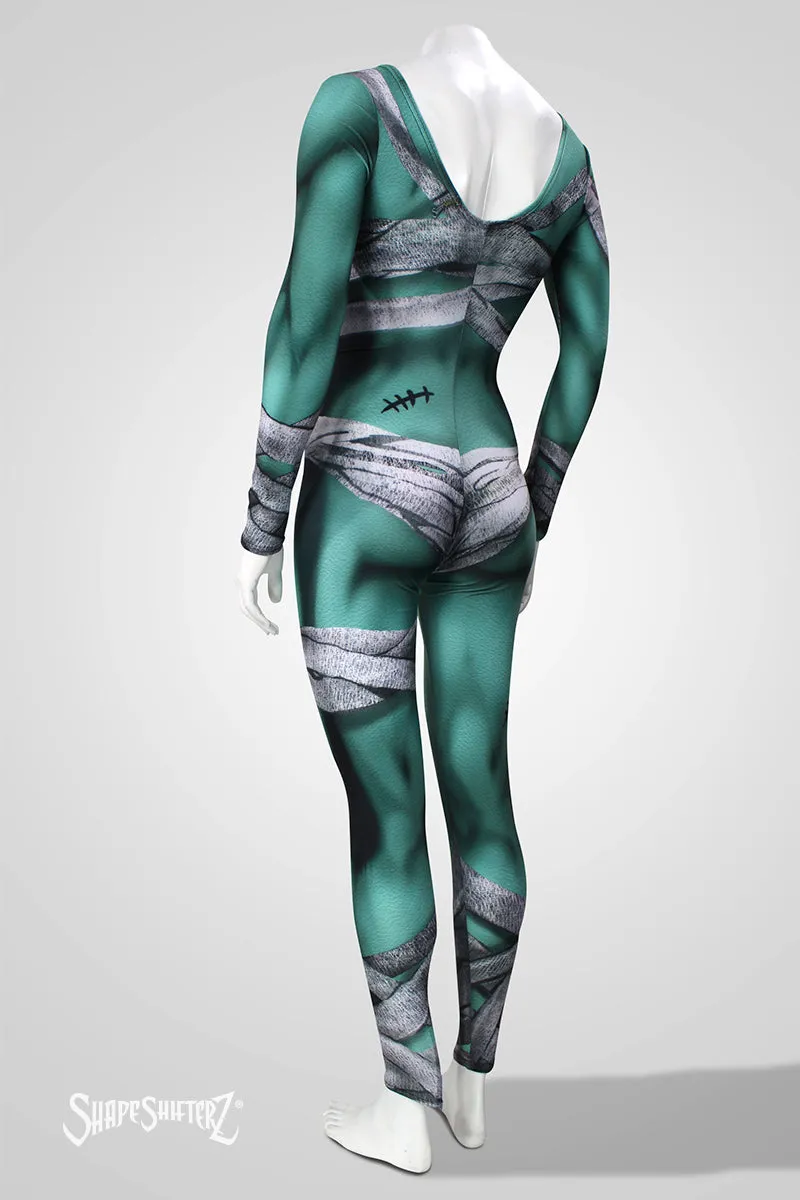 BodyMapped Sexy Mummy Scoop Neck Pull Up Bodysuit - Cosplay | Athletics | Performance