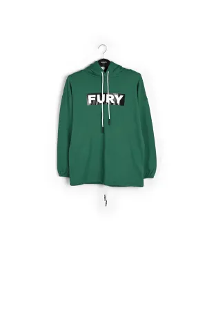 Bottle green cotton-jersey 'Fury' sweatshirt