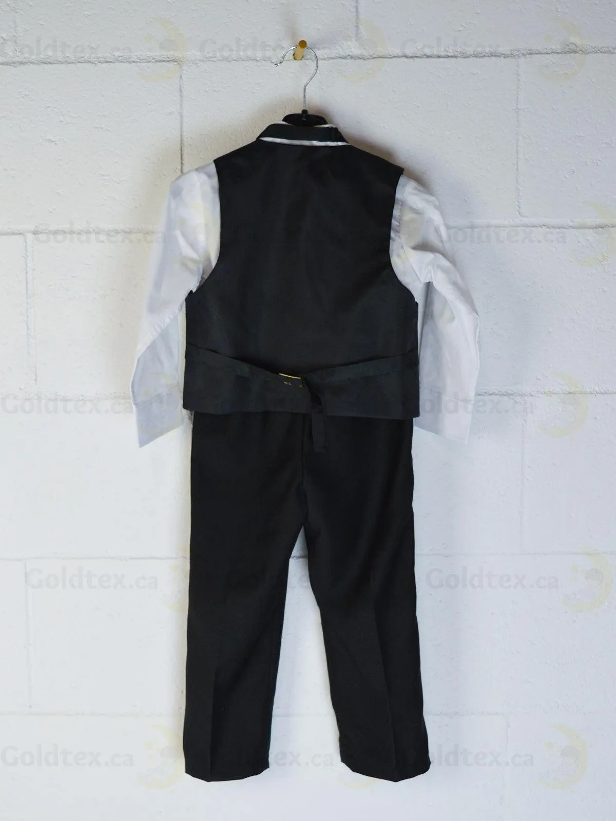 Boys Black Tuxedo Set - Formalwear for Weddings, Proms, and Special Events (Sizes 3m to 22yrs)