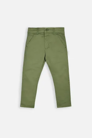 BOYS COTTON PANT - OLIVE