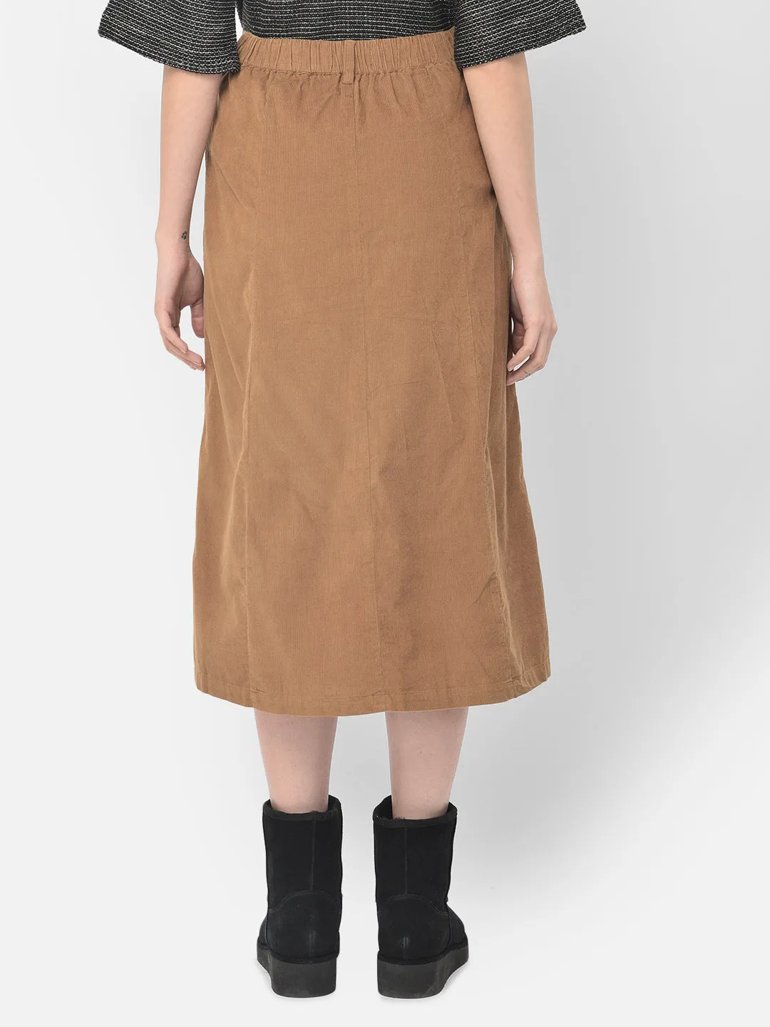 Brown Corduroy Skirts
