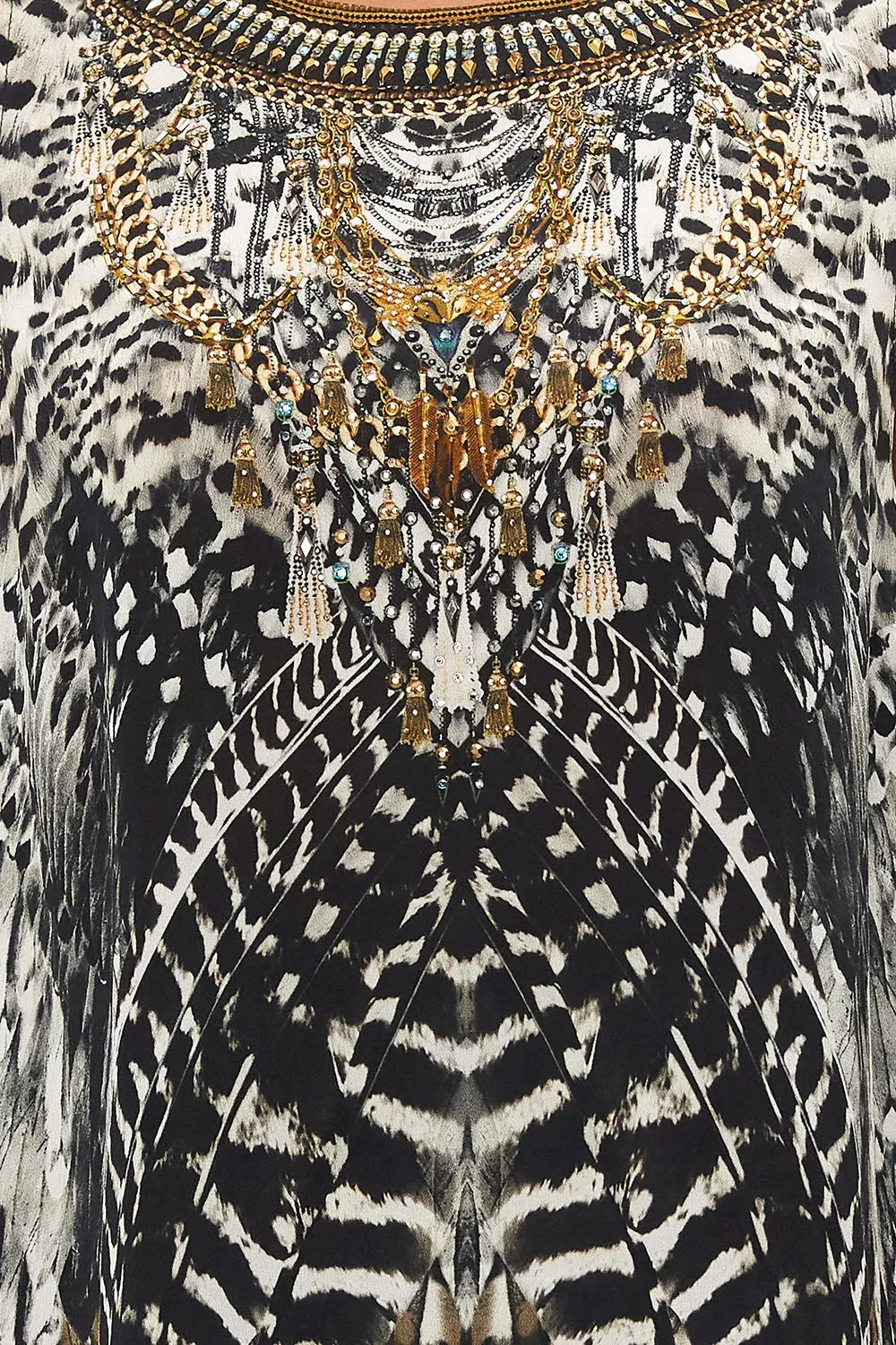 Button Back Top - Night Owl