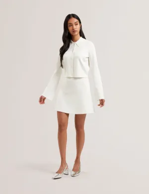 Camies A Line Knit Skirt Ivory