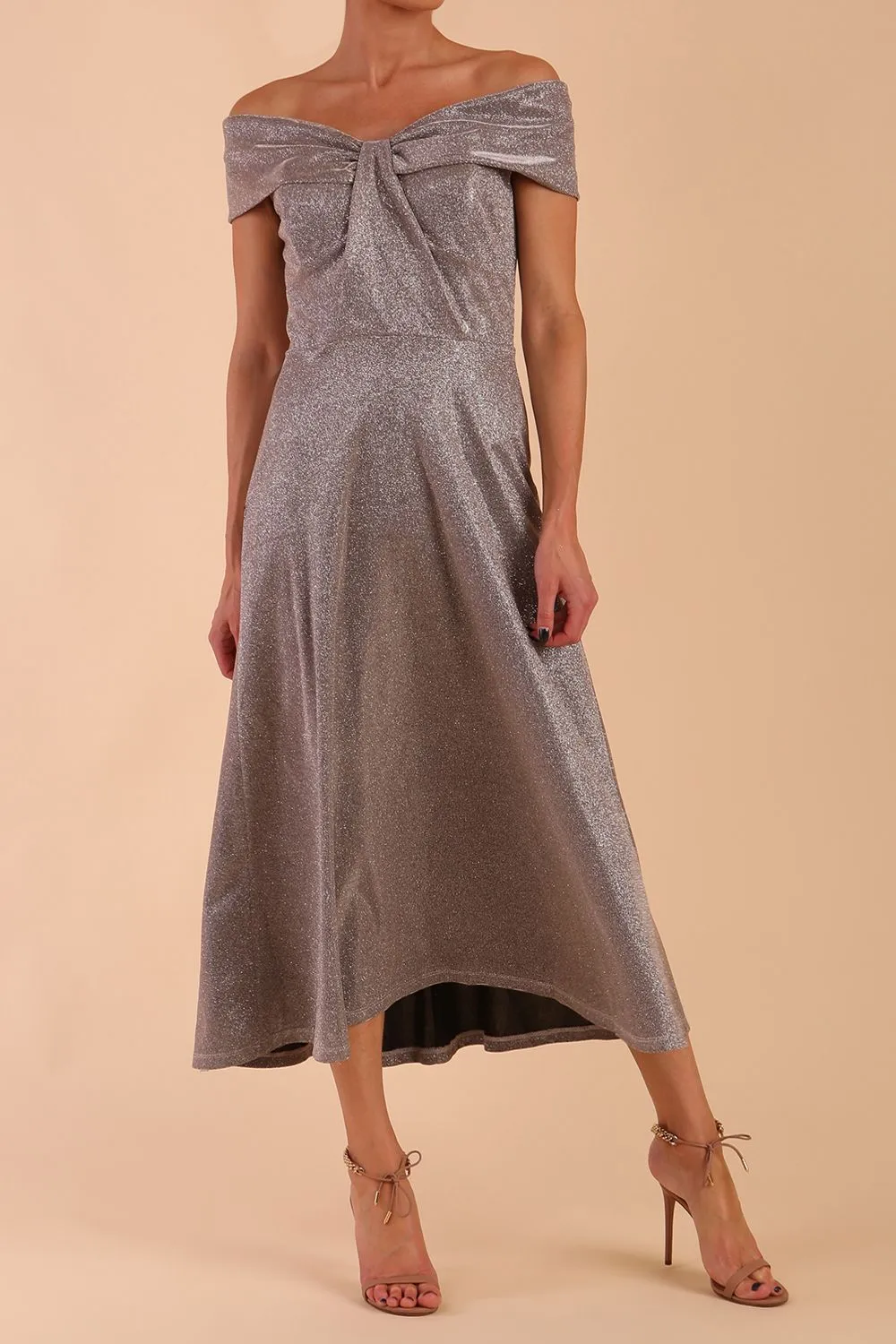 Capri A-Line Midaxi Glitter Dress