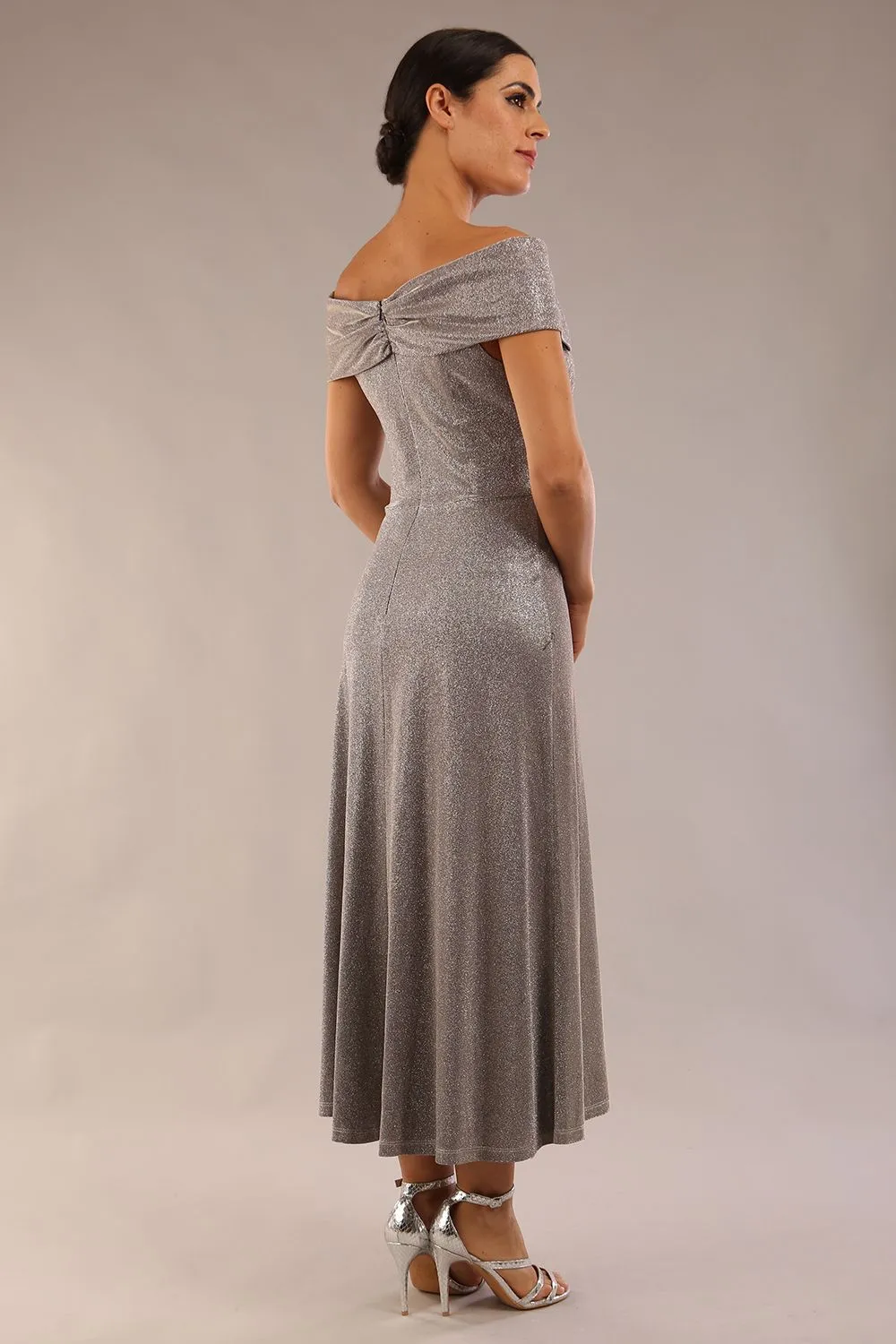 Capri A-Line Midaxi Glitter Dress