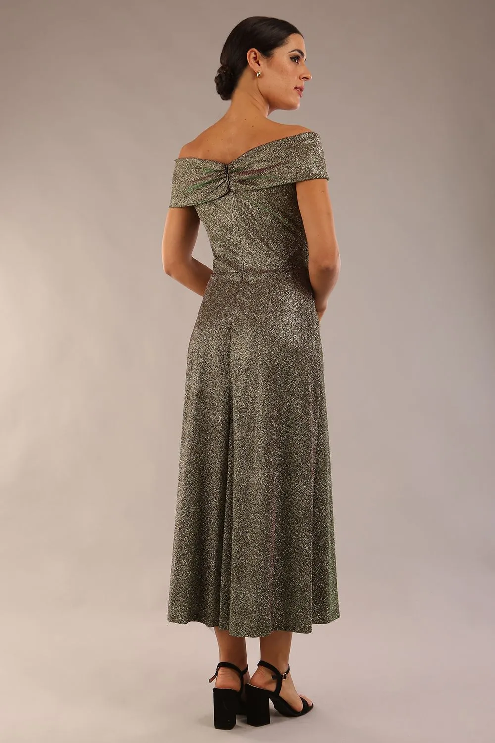 Capri A-Line Midaxi Glitter Dress