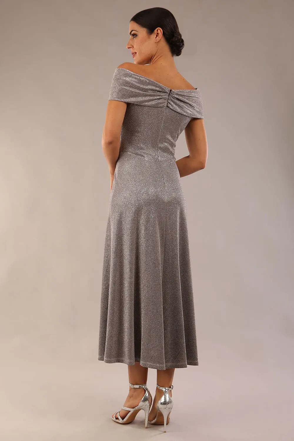 Capri A-Line Midaxi Glitter Dress