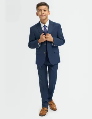Cavani – Tropez Boys Navy Blue 3 Piece Suit Tailored