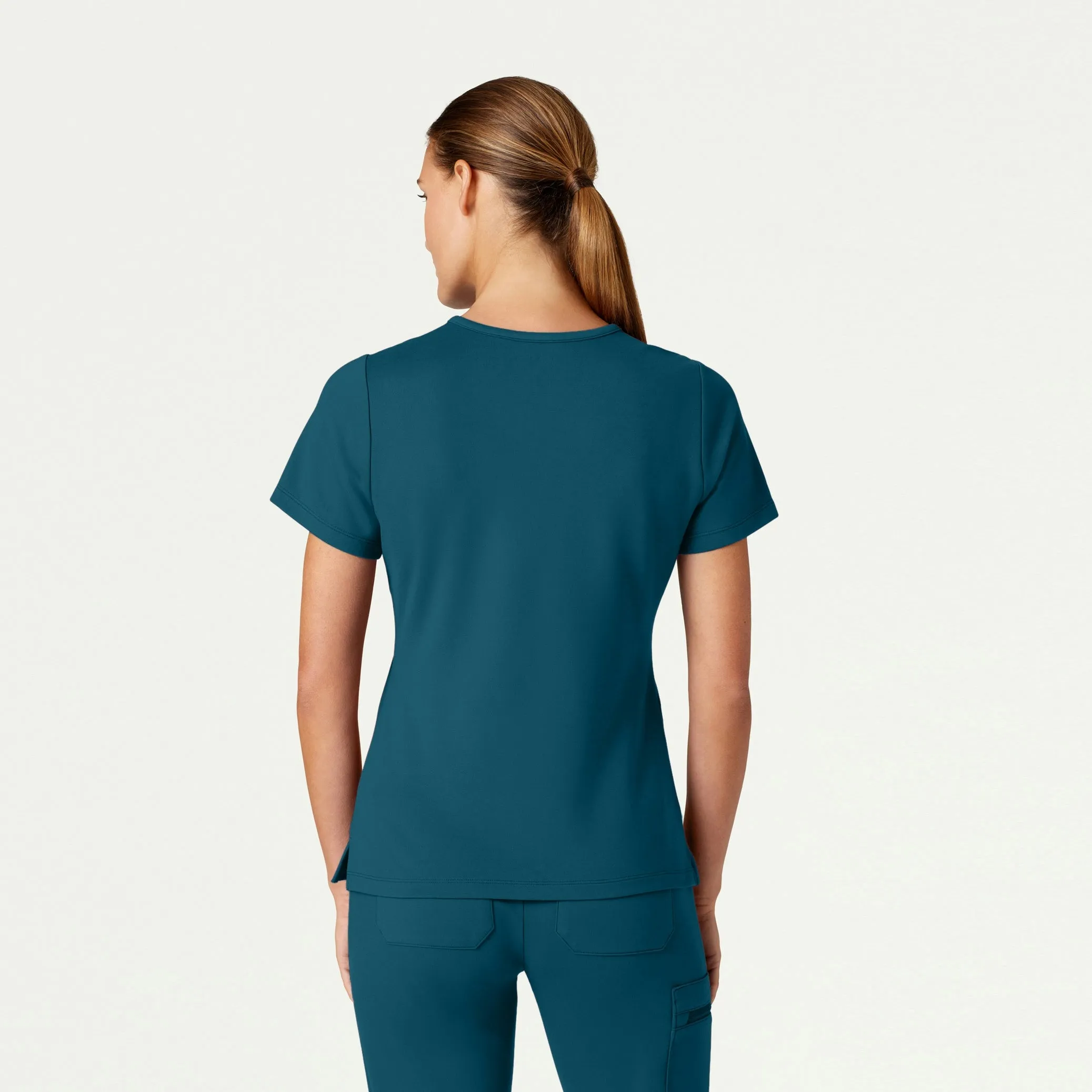 Cesi Slim ULTRAsoft Scrub Top - Caribbean Blue