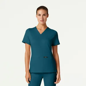 Cesi Slim ULTRAsoft Scrub Top - Caribbean Blue
