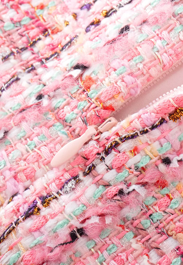 Checked A-line Skirt