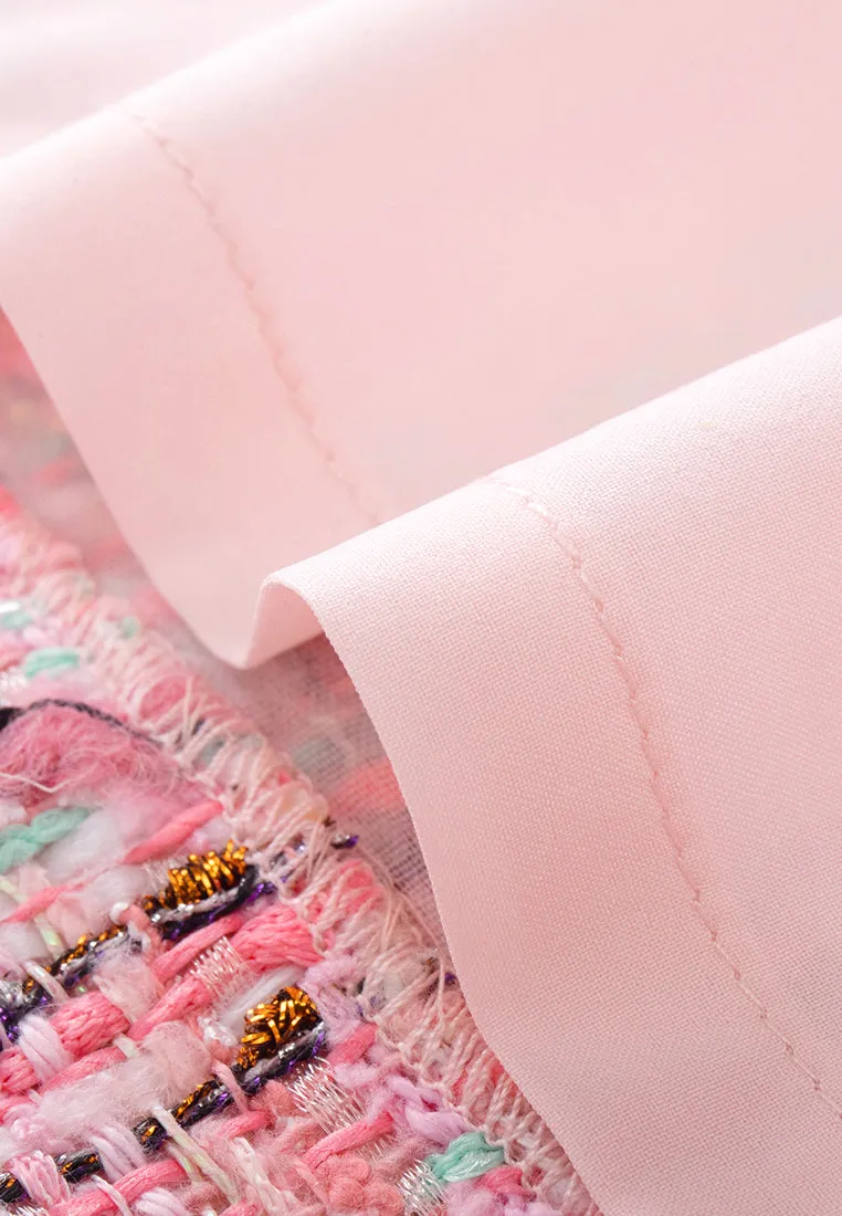 Checked A-line Skirt